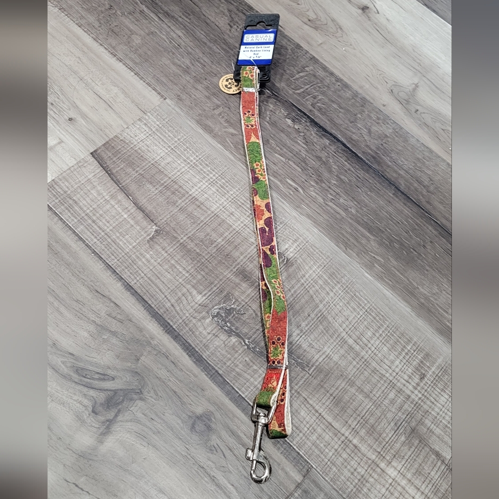 Dog Leash with a Colorful Foral Design